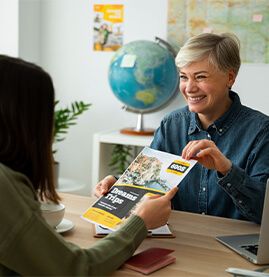 Bhavishya Overseas counsellor guiding a student