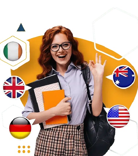 Student ready to study abroad